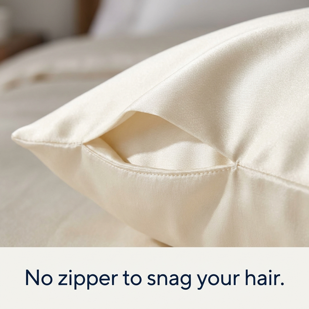 100% Mulberry Silk Pillowcase — OEKO-TEX Certified
